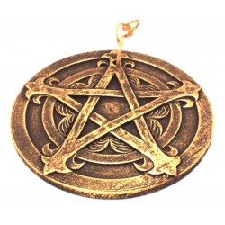 Round Pentacle Ceramic Plaque